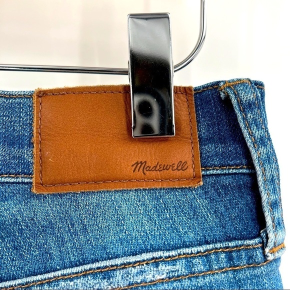 Madewell high rise skinny straight leg raw hem woman jeans size 27 - Picture 4 of 8